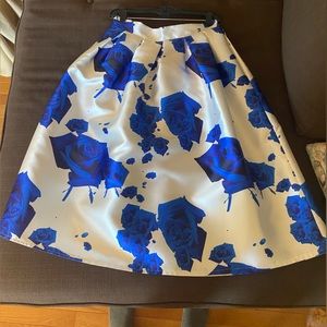 Blue Rose Midi Skirt… BRAND NEW